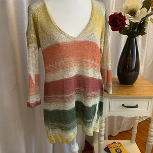 Top  cozy boho flared hem